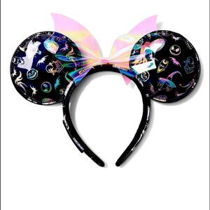 LOUNGEFLY The nightmare before Christmas holographic ears Disney parks exclusive